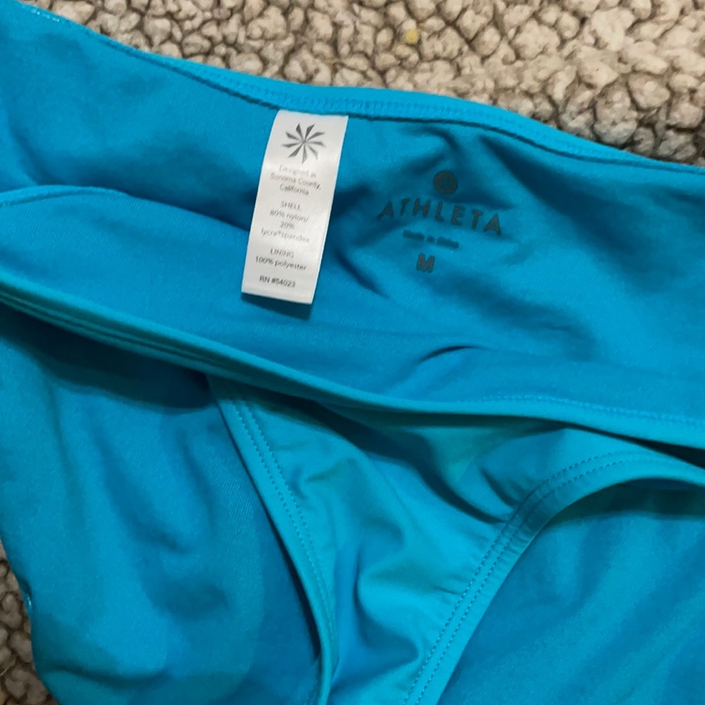 Athleta tankini top, bikini top, bikini bottoms